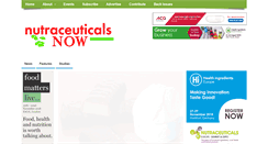 Desktop Screenshot of nutraceuticalsnow.com